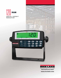 Thumbnail of document Data Sheet - 120/120 Plus Digital Weight Indicator